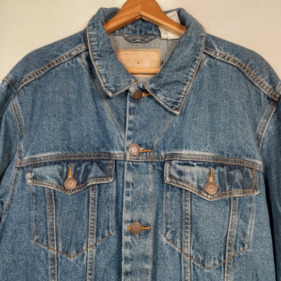 WVU Mountaineers Football Jean Jacket Men XL West Virginia University Upcycled - Picture 4 of 16